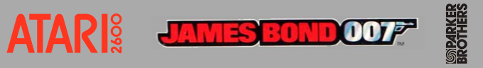 007 James Bond logo for Atari 2600